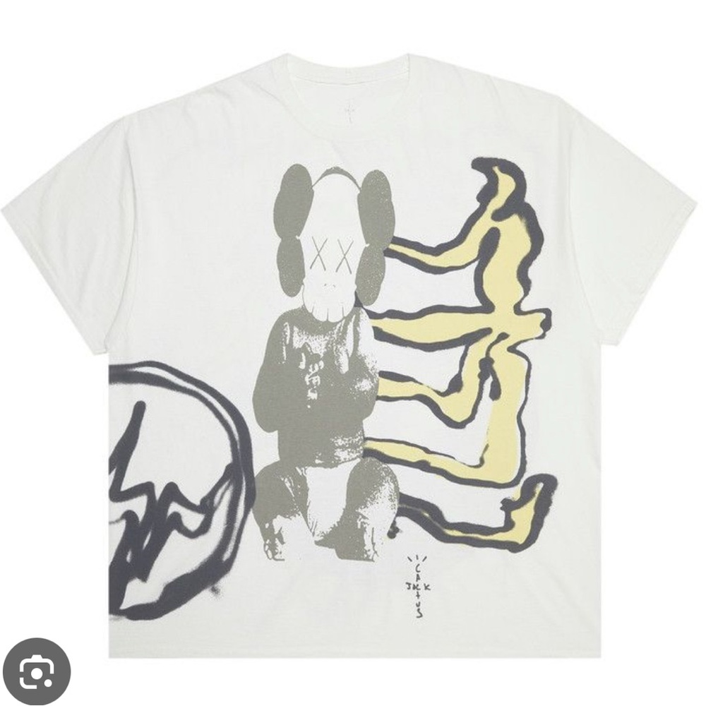 Cactus Jack by Travis Scott x KAWS For Fragment Tee 'Vintage Wash'